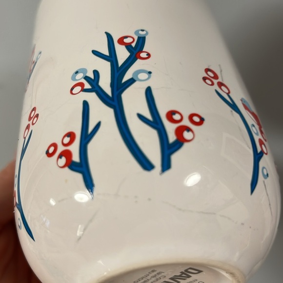 David’s Tea Blue, red bird on branch coffee mug - Picture 6 of 7